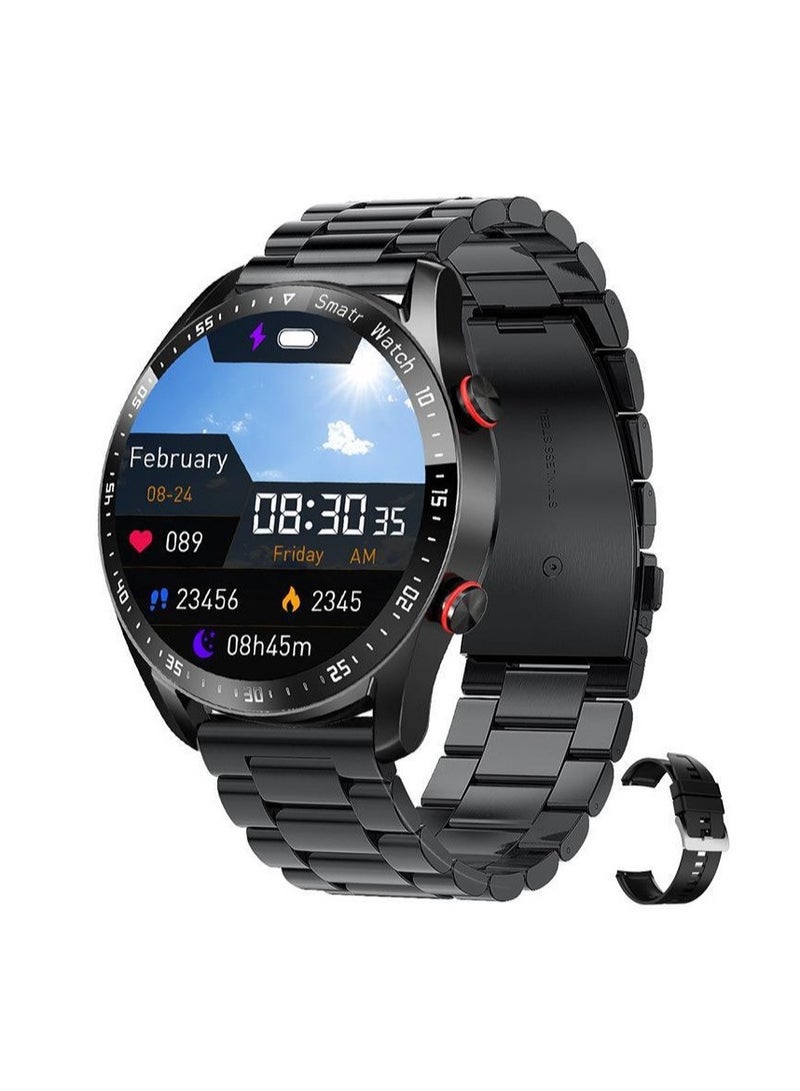 T30 Smart Watch with Bluetooth Call, Message Push, Heart Rate, Blood Pressure, Blood Oxygen Monitoring, Sleep Tracking, and Exercise Features