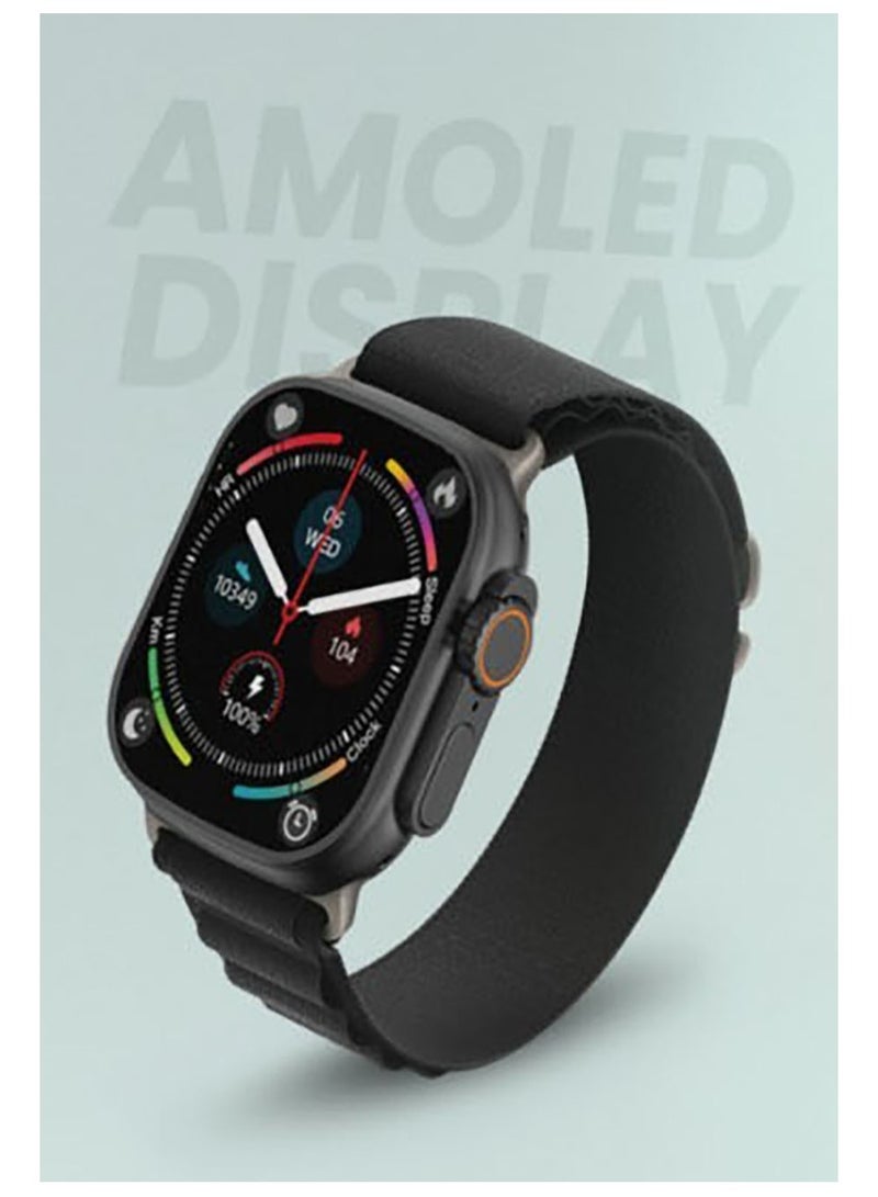 Ultra Amoled Smart Watch - Black