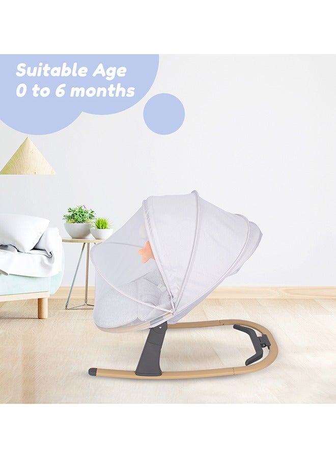 3 Stage Baby Bouncer / Recliner Seat W/ Mosquito Net - Ivory