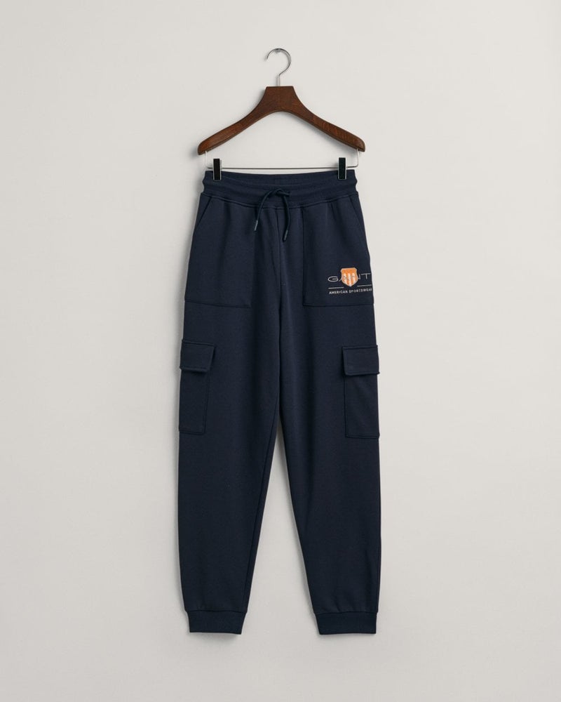 Gant Teen Boys Contrast Shield Cargo Sweatpants