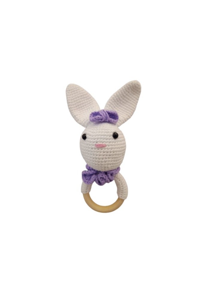 Pikkaboo-HeavenlyHugs Mr. Rabbit Handmade Crochet Teether