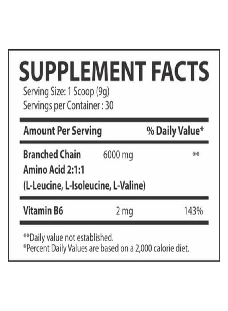 Musclerulz, BCAA+B6, 270g, Mango, 30 Servings