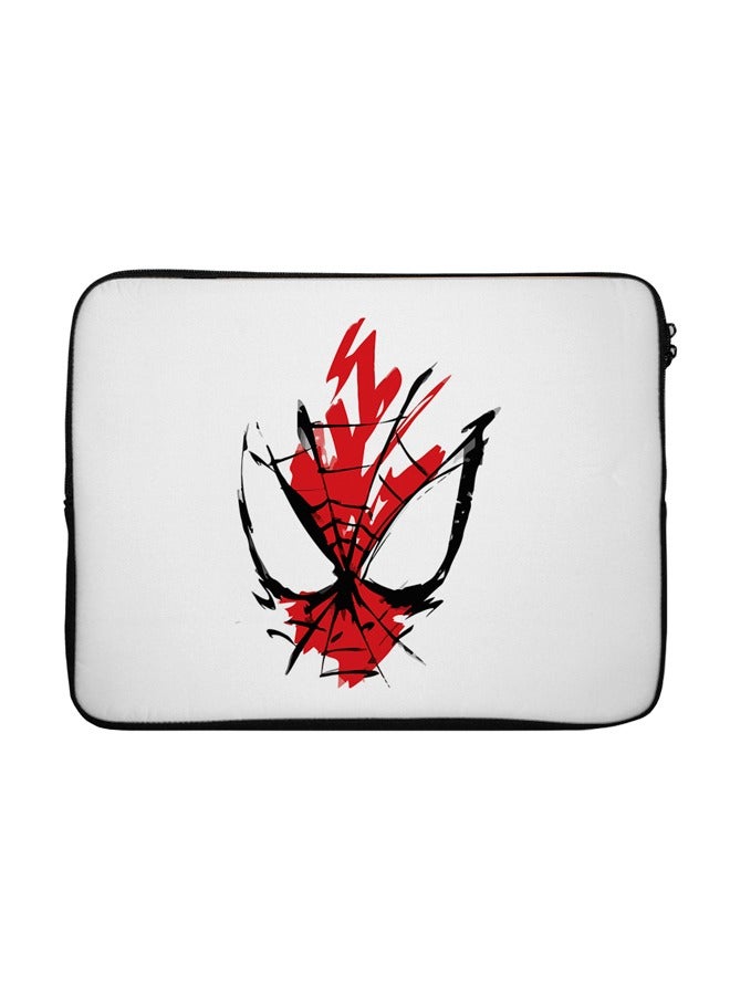 Spider Man Face Printed Laptop Sleeve