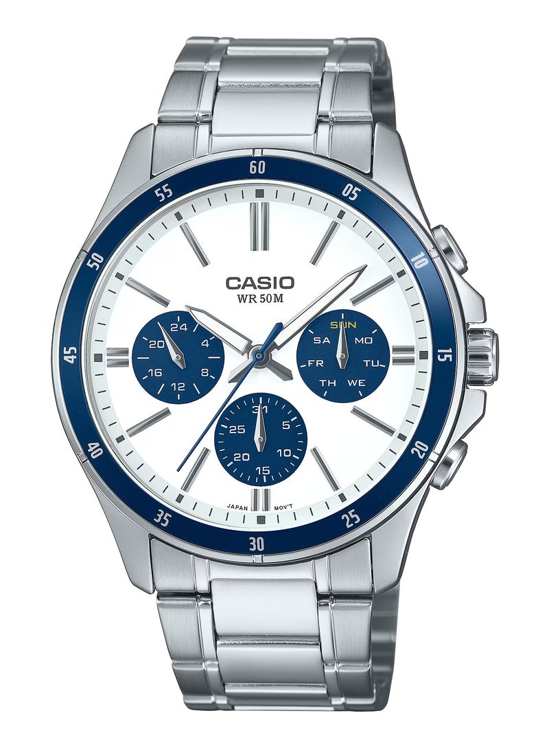 Casio Enticer Standard Analog Stainless steel Band Men's Watch MTP-1374D-7A2V