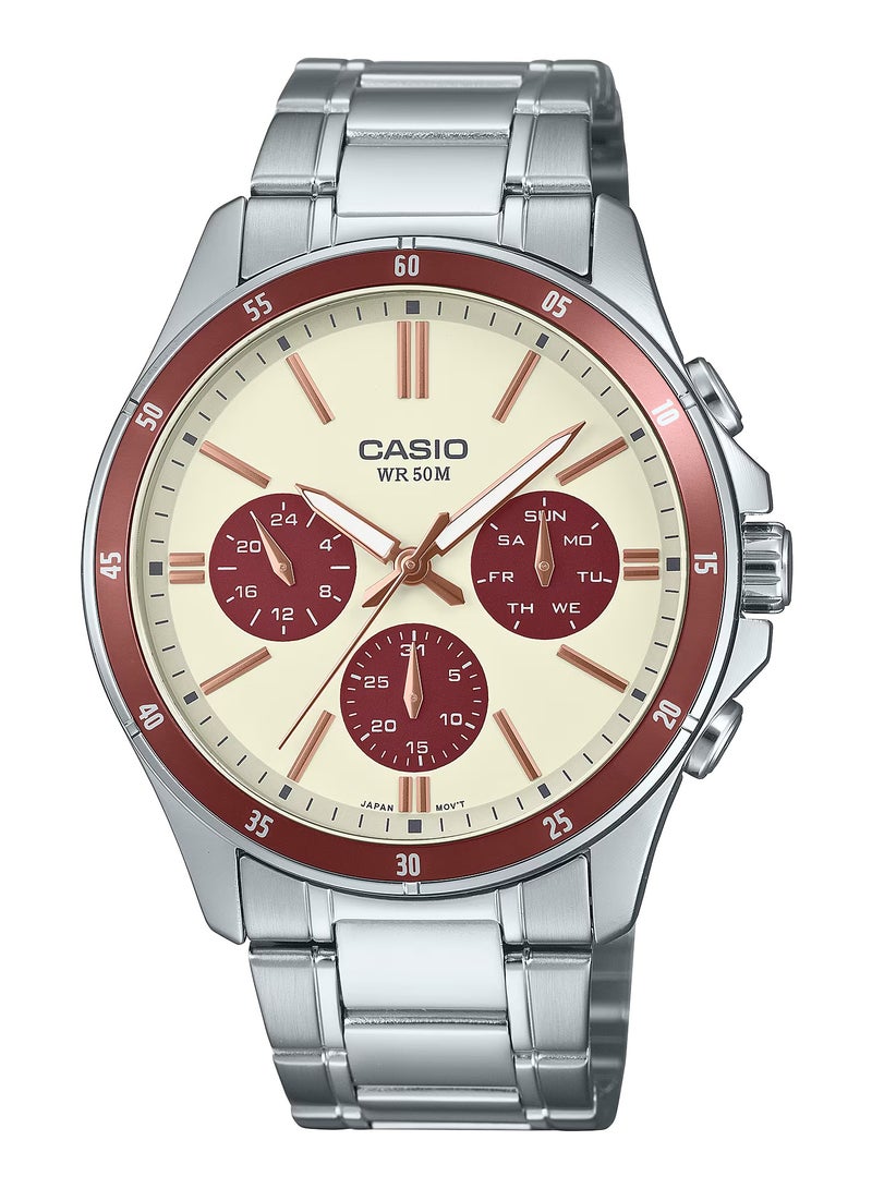 Casio Enticer Standard Analog Stainless steel Band Men's Watch MTP-1374D-5A2V