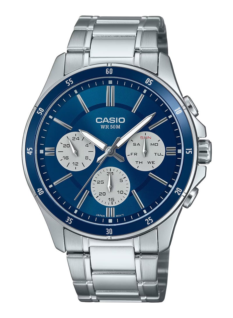 Casio Enticer Standard Analong Stainless steel Bnad Men's Watch MTP-1374D-2A3V