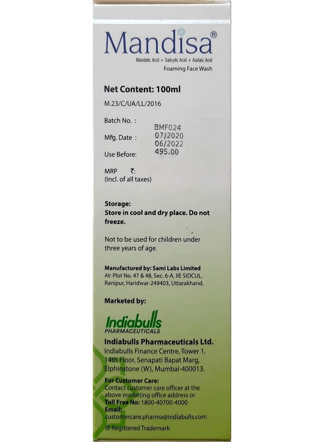 My Skin Mandisa Oil And Paraben-Free Acne-Control Foaming Face Wash (100Ml)