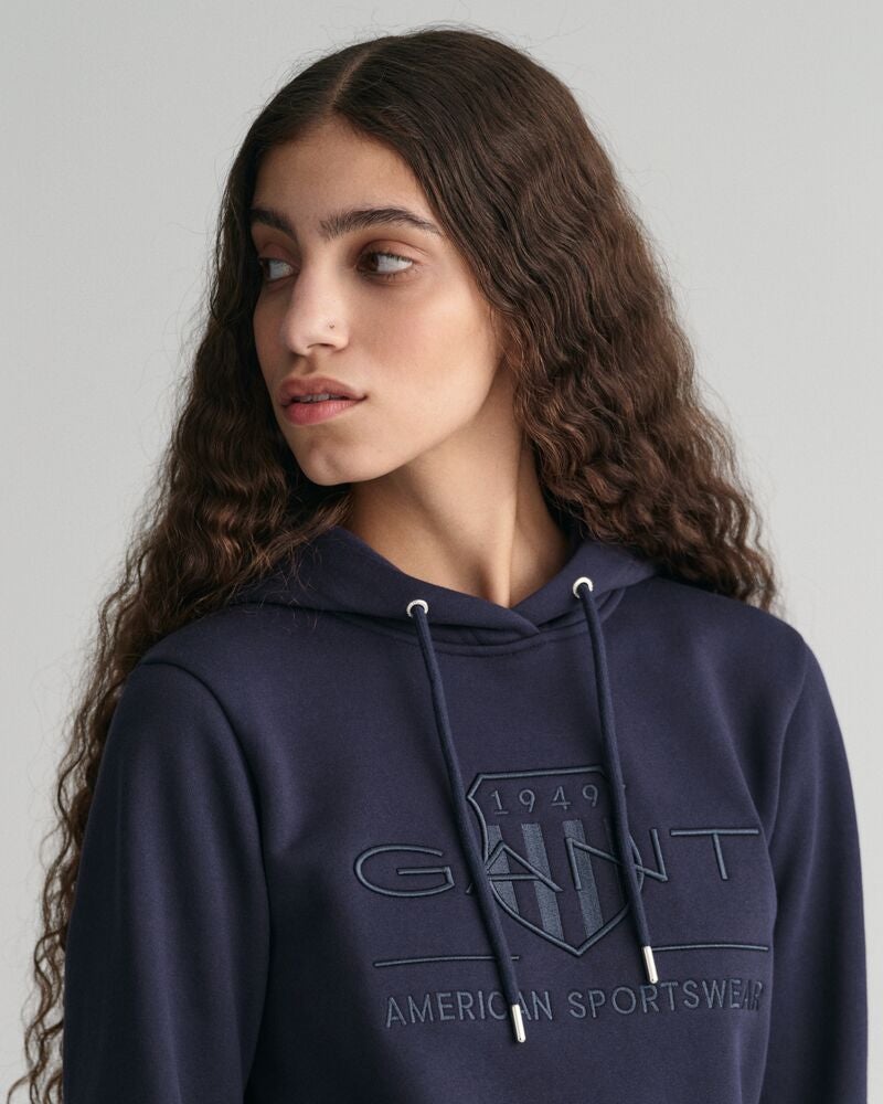 Gant Tonal Shield Hoodie