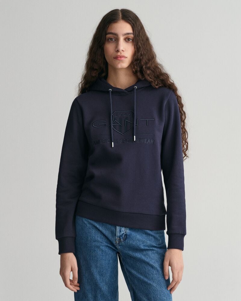 Gant Tonal Shield Hoodie