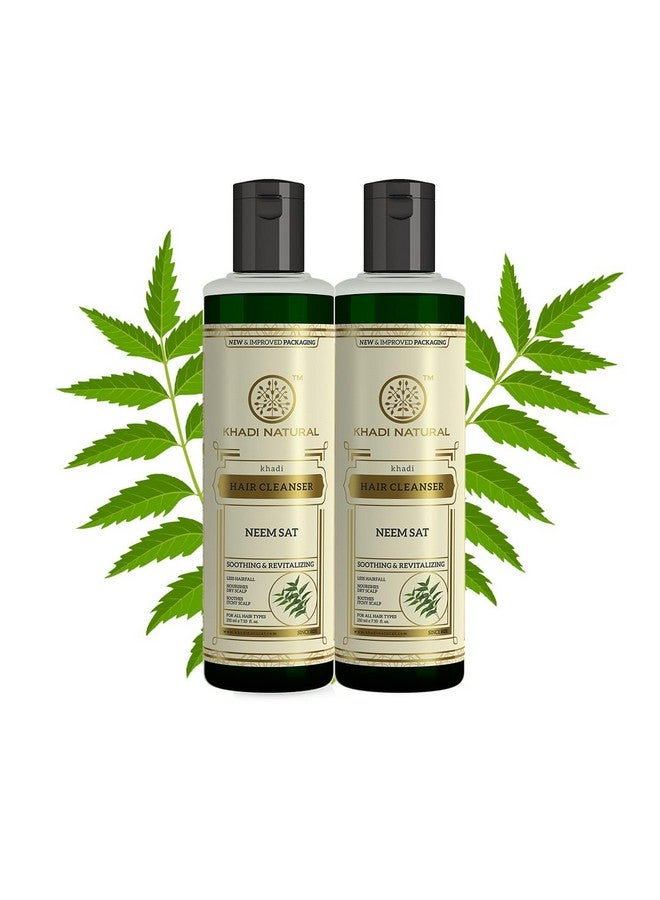 Neem Sat Hair Shampoo For Thick & Strong Hair | Natural Hair Cleanser For Healthy Hair|Suitable For All Hair Types |Pack Of 2 | (210 * 2) (420 Ml)