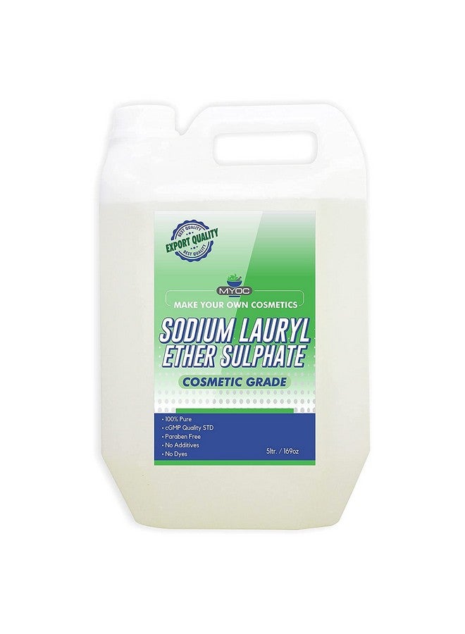 Sodium Lauryl Ether Sulphate | Face, Hair, Hand Wash Products | Cleanser, Foaming Agent, Emulsifier | Used In Shampoo, Soap, Detergent, Bubble Bath, Shower Gel (5 Litre)