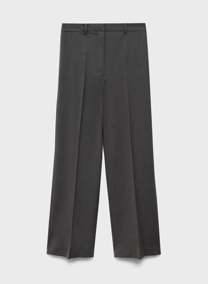 Pleated Straight Pant