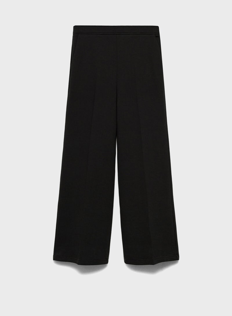 Flowy Straight-Fit Trousers