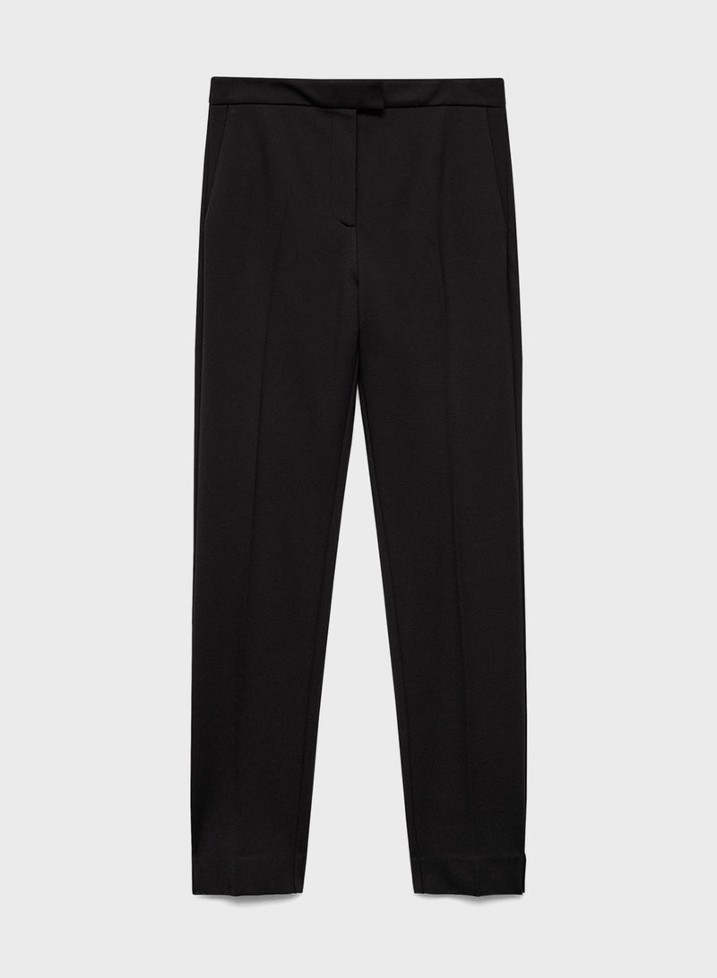 Mid-Rise Skinny Trousers