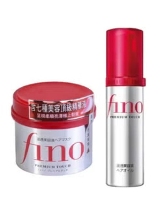 Original FINO Hair Serum and hair Mask Treatment - Duo Power for Stronger and healthy Hair- Best for damage and hair fall problem