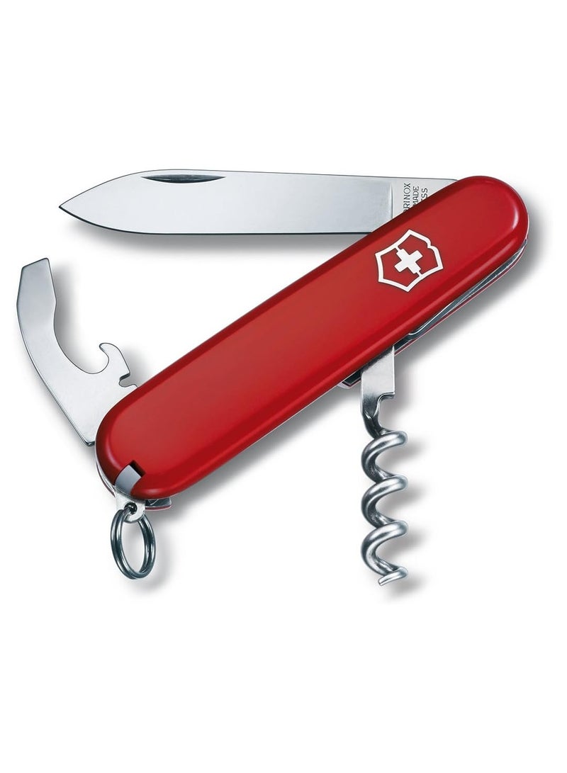 Waiter Swiss Army Knife, Stainless Steel, Red