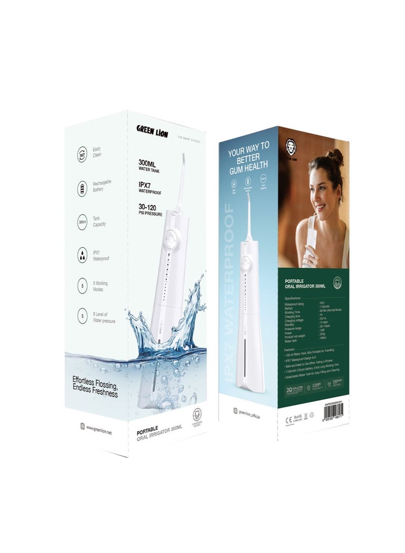 Portable Oral Irrigator 300ML - White