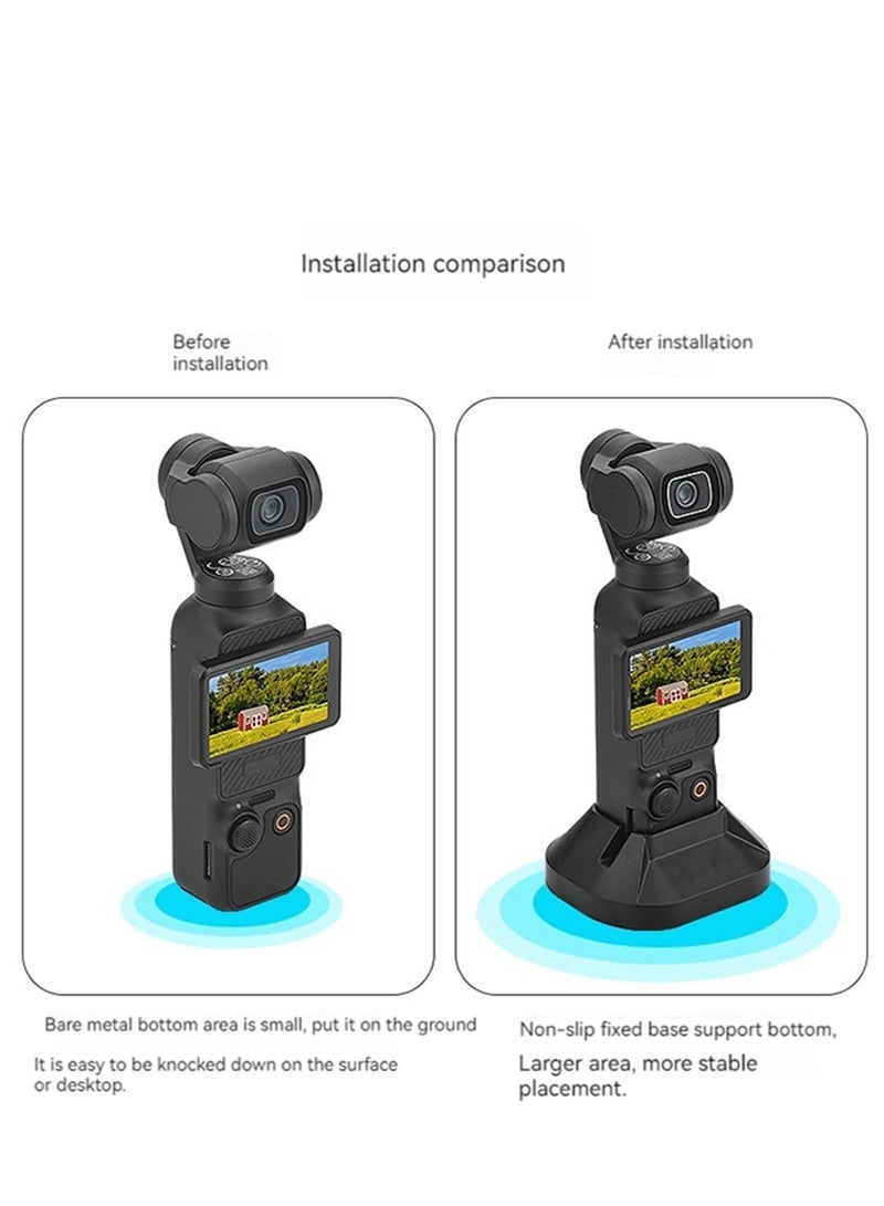 DJI OSMO Pocket 3 Desktop Base Mount Stand Stabilizing Bracket ABS Accessories