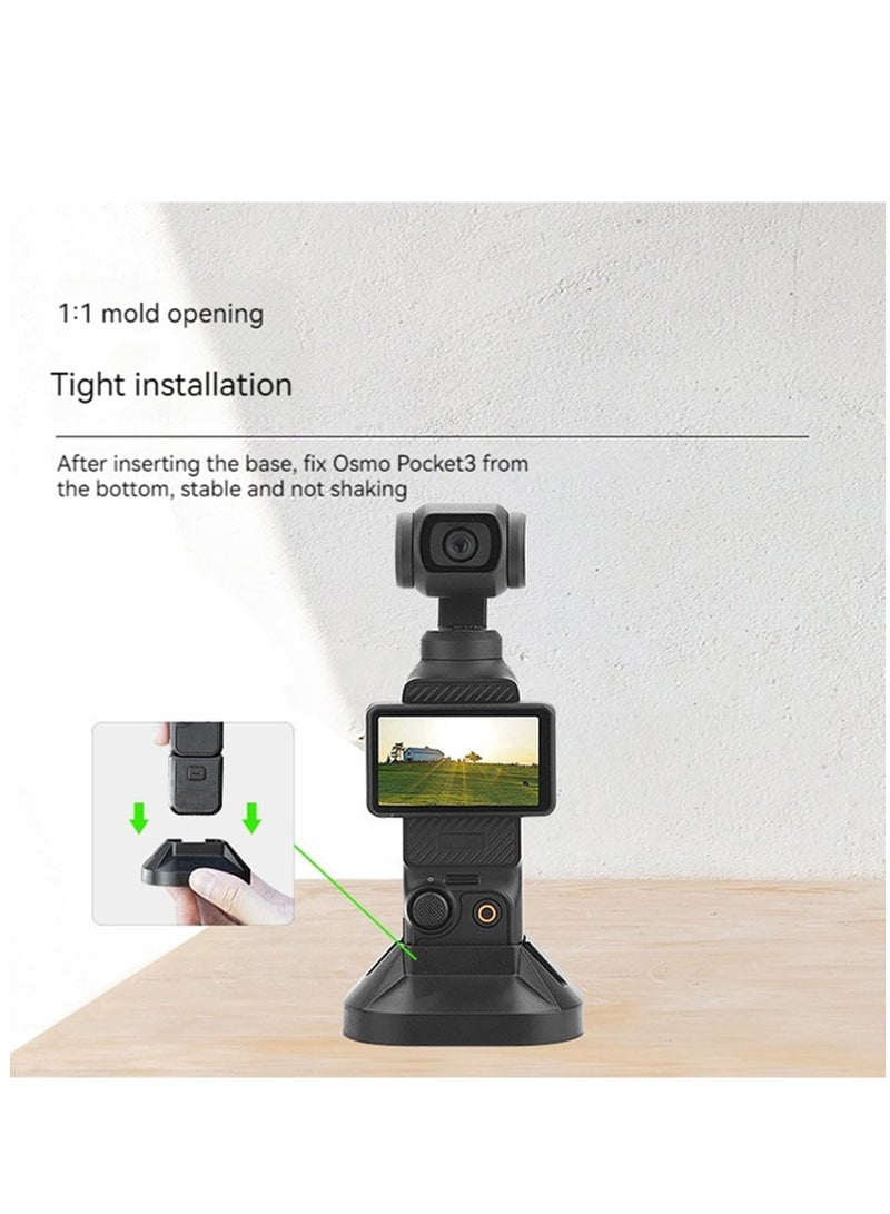 DJI OSMO Pocket 3 Desktop Base Mount Stand Stabilizing Bracket ABS Accessories