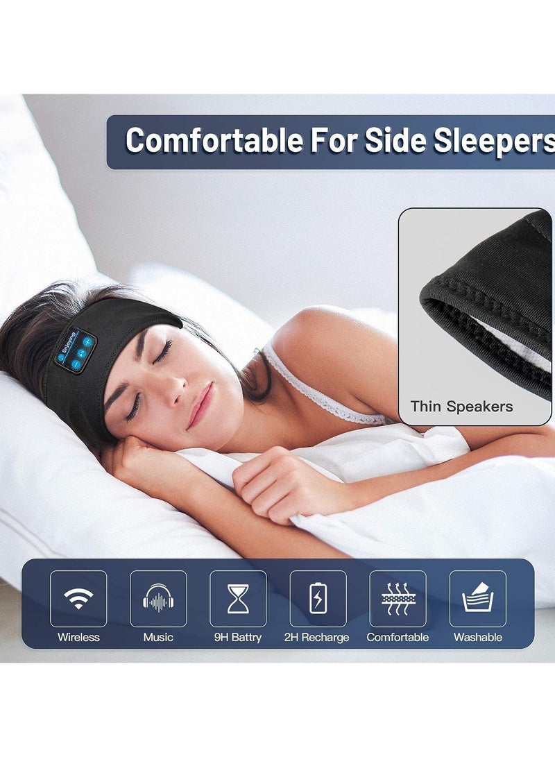 Bluetooth Earphones Sleeping Shorts Elastic BT5.0  Comfortable Music Eye Mask Headset Headband