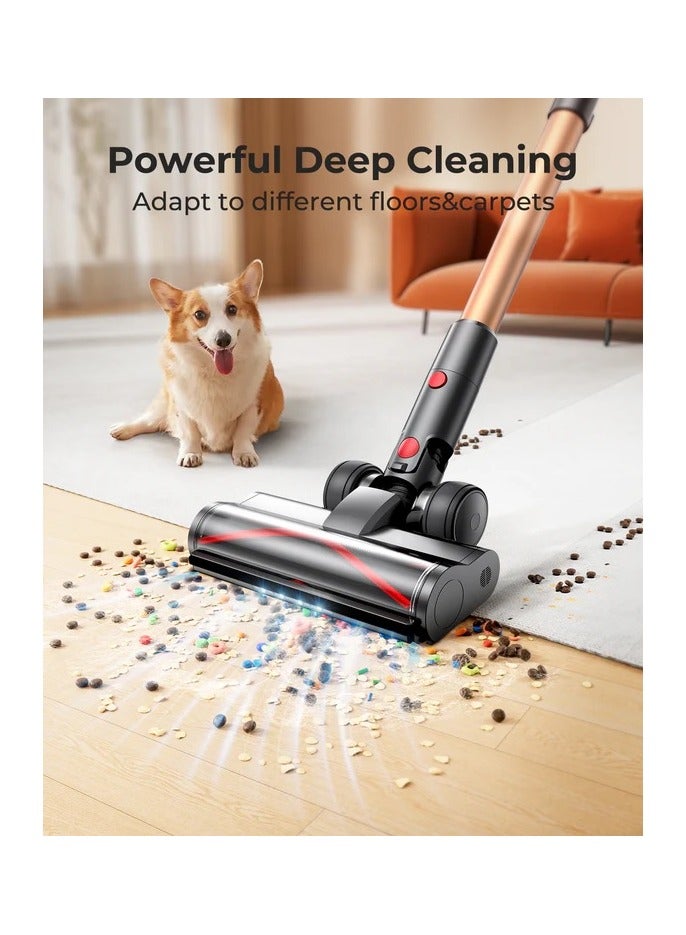 Battery Vacuum Cleaner, 550W 45kPa Vacuum Cleaner Wireless, Up to 60 Minutes Running Time in Eco Mode, Ultra 7