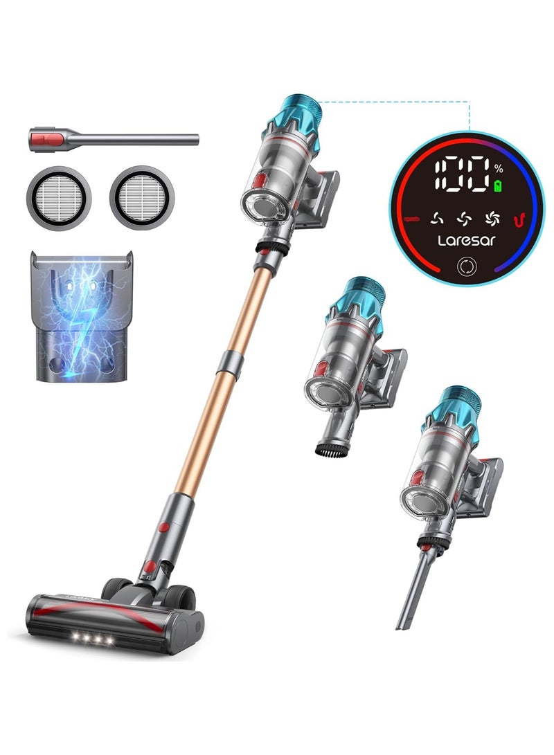 Battery Vacuum Cleaner, 550W 45kPa Vacuum Cleaner Wireless, Up to 60 Minutes Running Time in Eco Mode, Ultra 7