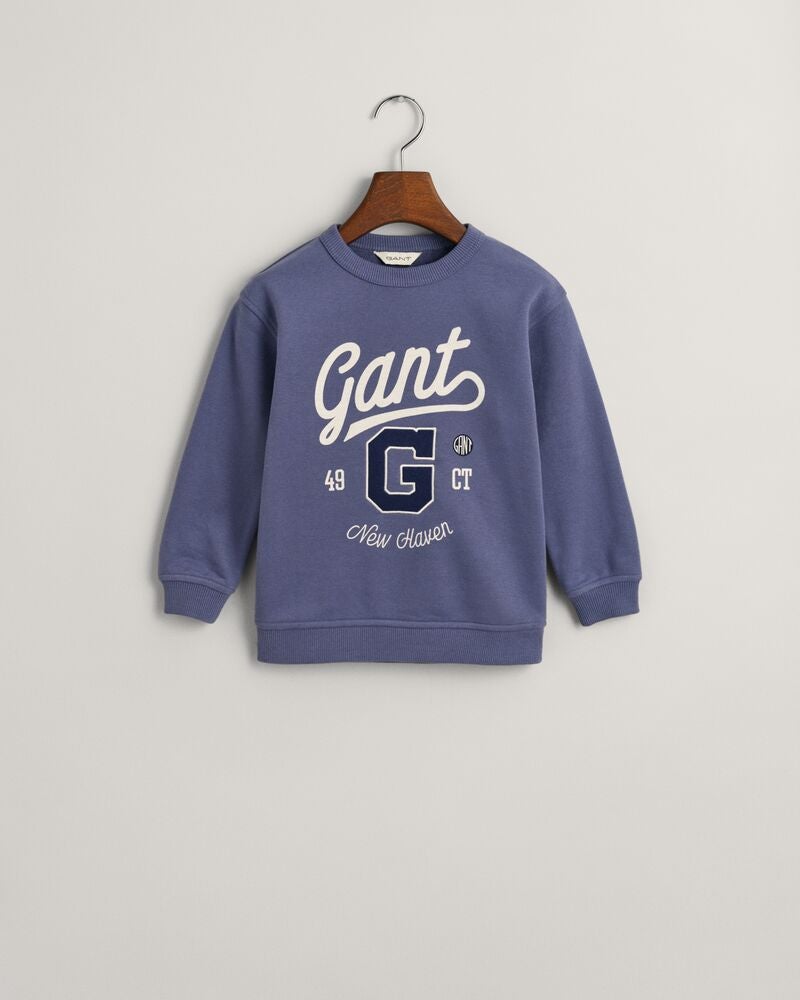 Gant Kids Graphic Crew Neck Sweatshirt