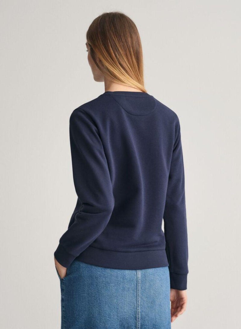 Gant Tonal Shield Crew Neck Sweatshirt