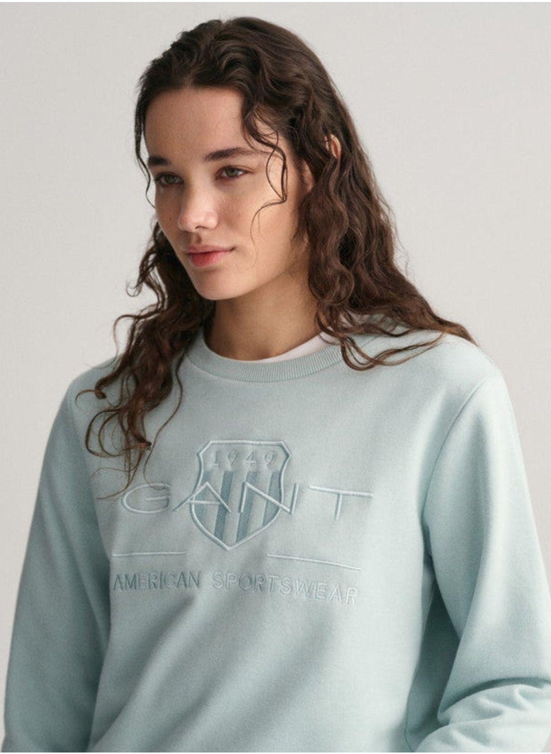 Gant Reg Tonal Shield C-Neck Sweat