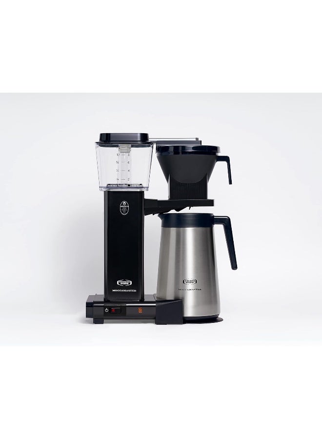 KBGT Coffee Brewer: Filter Coffee Maker with Stainless Steel Insulated Thermal Carafe – 1.25 Lt – Black