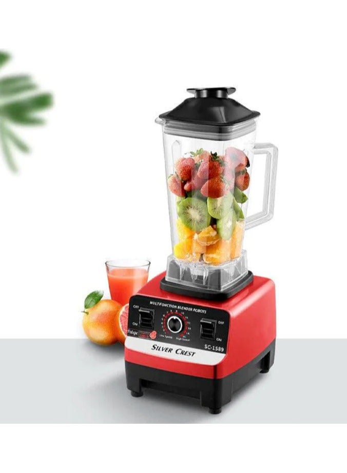 SILVER CREST 4500W Heavy Duty Commercial Grade Blender SC-1589 Multicolor- Single Jar