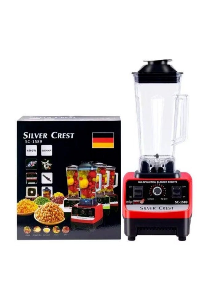 SILVER CREST 4500W Heavy Duty Commercial Grade Blender SC-1589 Multicolor- Single Jar