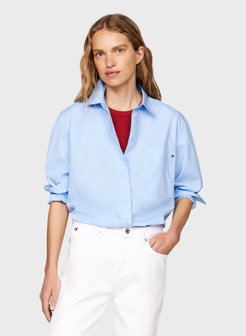 ESS POPLIN EASY FIT SHIRT