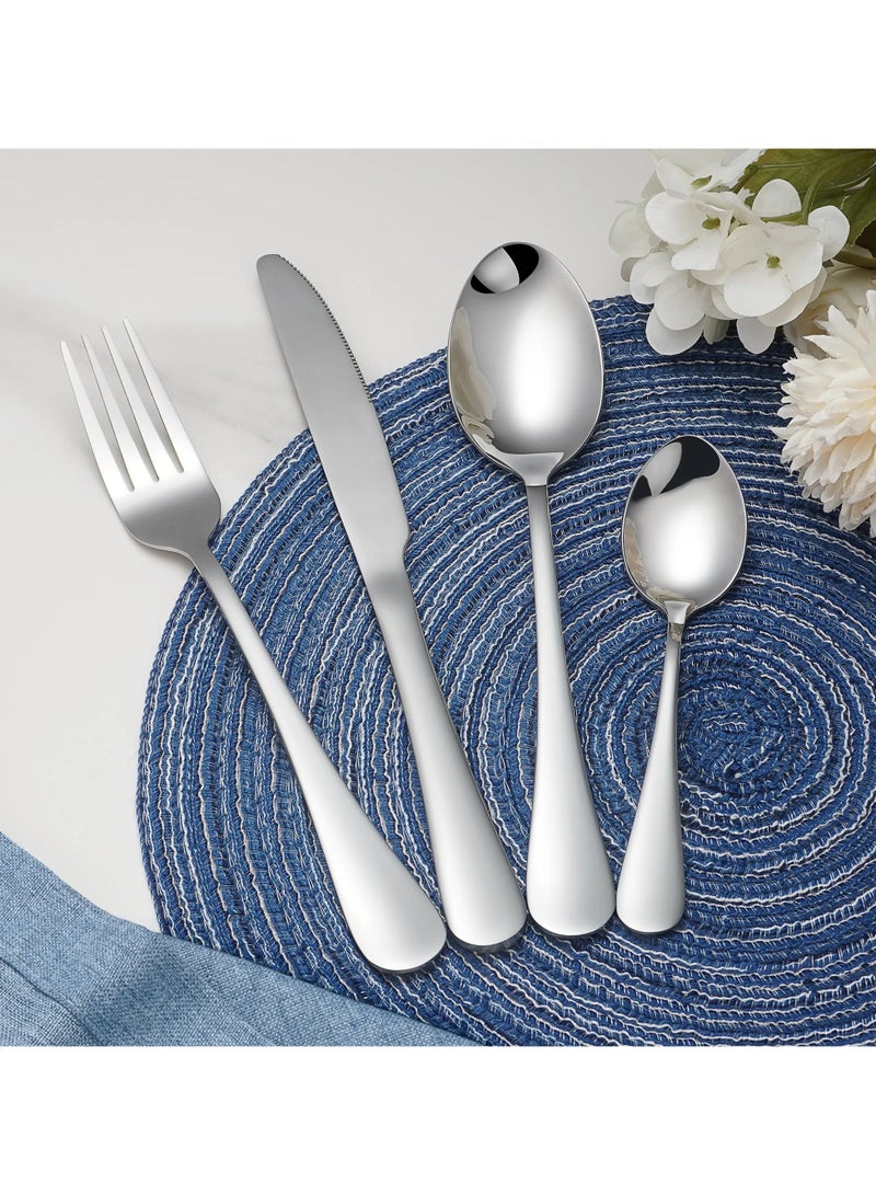 Sleek Silverware Set for Stylish Dining