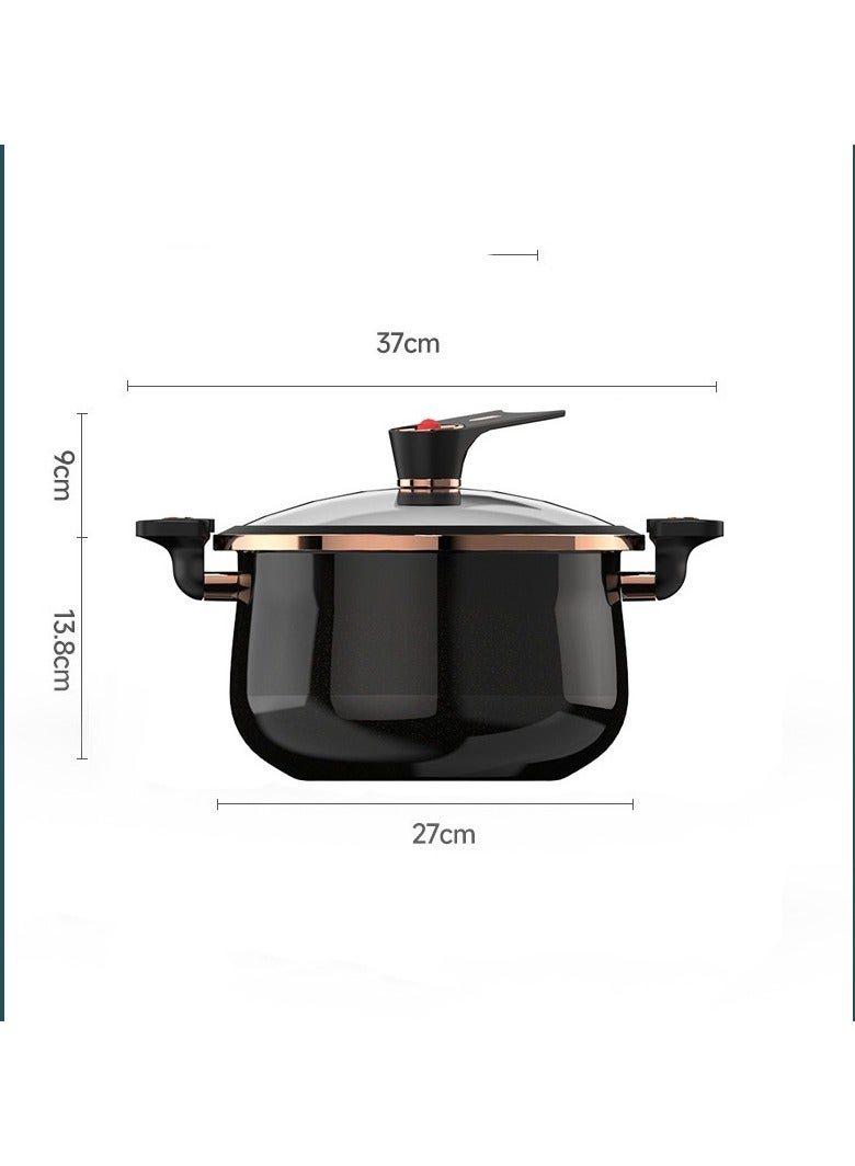 Home Enamel Micro Pressure Pot Non stick Pot Korean style Double Ear Pressure Pot Soup Stew Meat Pot Enamel Boiling Pot Soup Pot