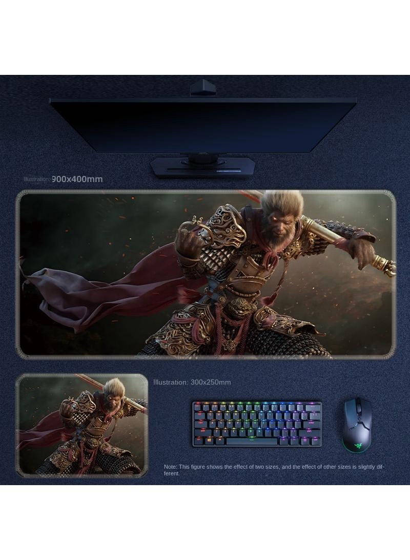 Black Myth Wukong PS5 Gaming Mouse Pad, Keyboard Pad, Waterproof with Non-Slip Rubber Base