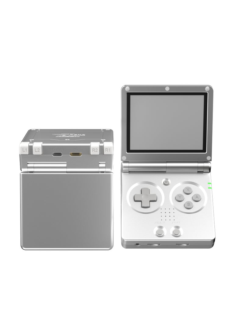 GP Pro Fold Gaming Console / 8 Hours Playtime / WIFI Connection / Bluetooth Connection / 3.5 Inch IPS Screen / 64GB Memory / Vibrating Motor - Silver