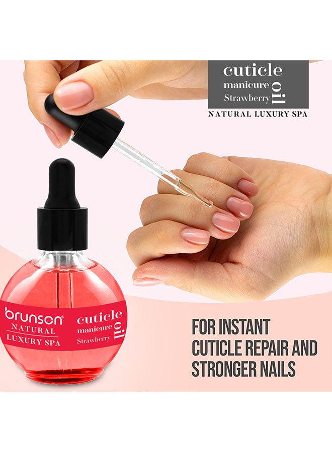 Cuticle Oil 75ml Hydrating Oil For Cuticle Repair Remedy Damaged Skin And Thin Nails Paraben And Cruelty Free Formula Natural  Nail Care Oil Strawberry BSCCO