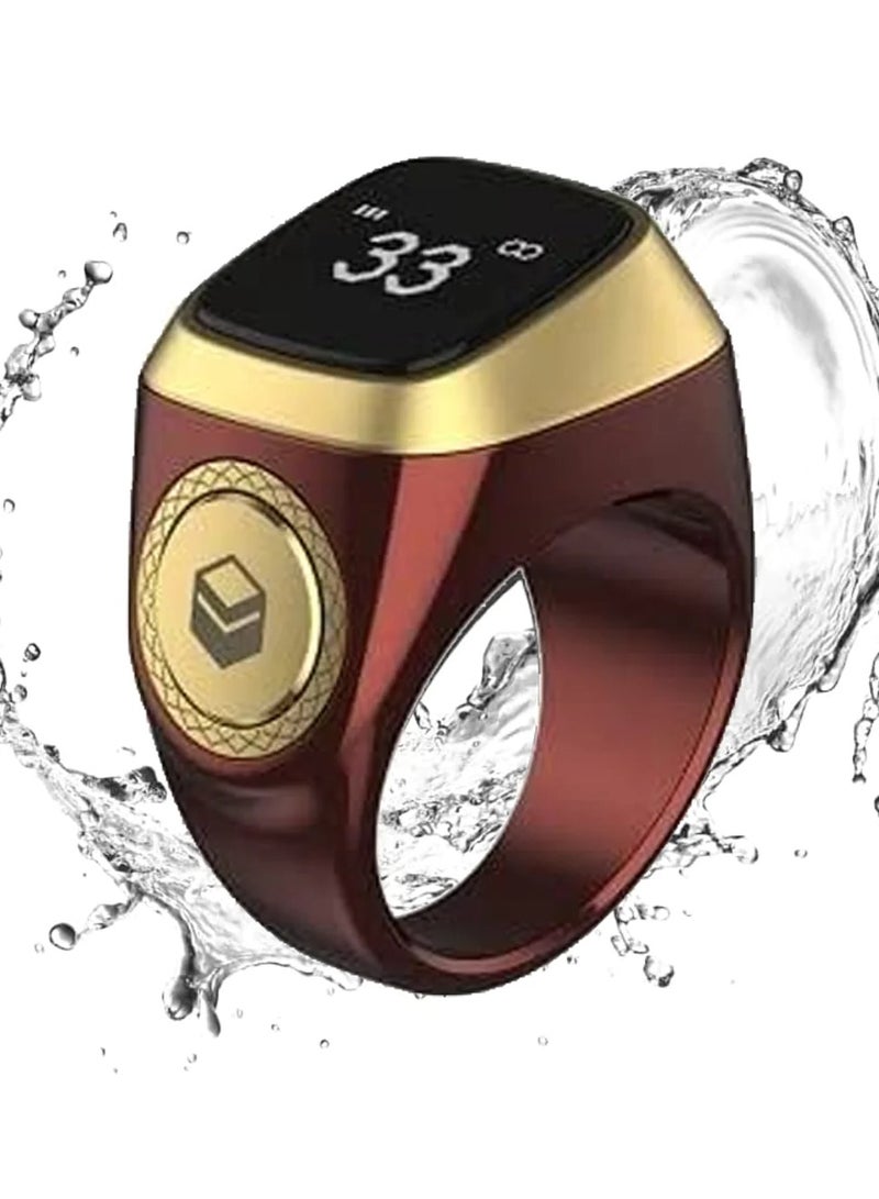 Smart Zikr Ring Lite Brown 20MM