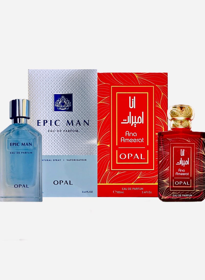 ANA AMEERAT EDP 100ml & EPIC MAN EDP 100ml