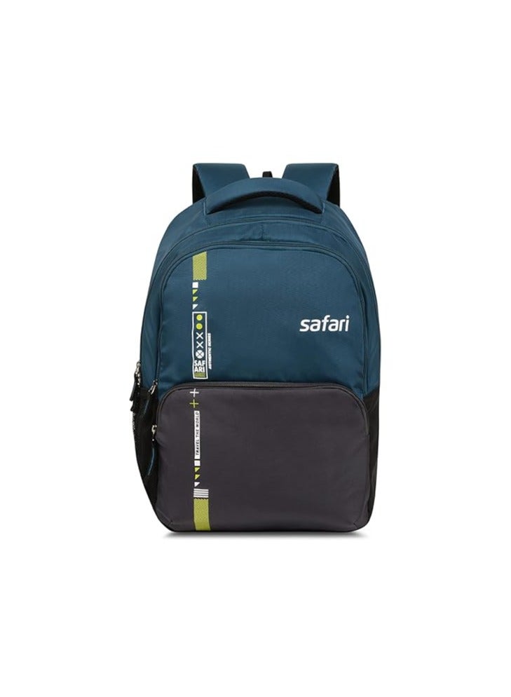 Safari Quill Laptop Backpack 26 Ltrs Water Resistant Fabric - Blue, L