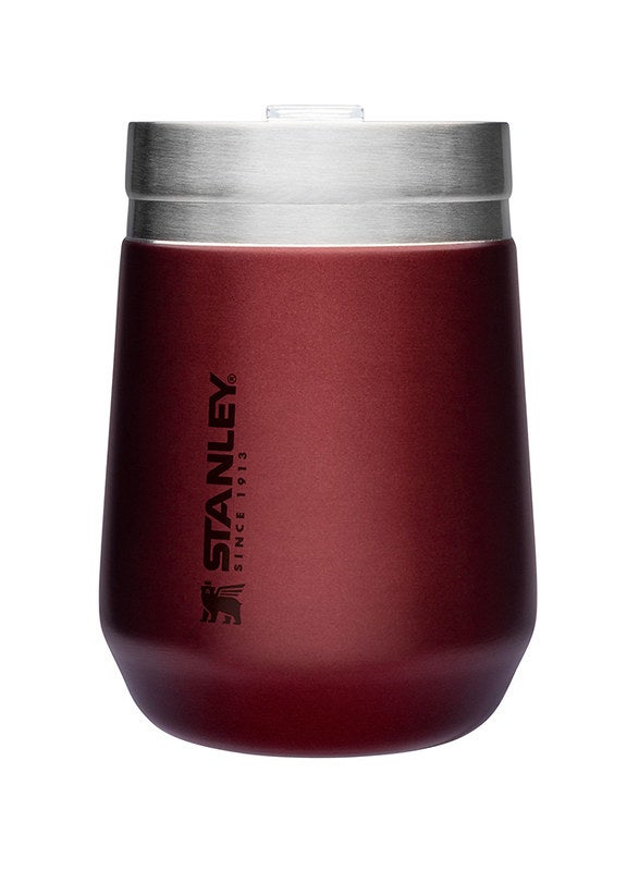 Stanley Stainless Steel GO Tumbler Wine, 10oz Stainless Steel Vacuum Insulated Wine Tumbler, 5 Hours Cold, 1.5 Hours Hot, and 20 Hours Iced