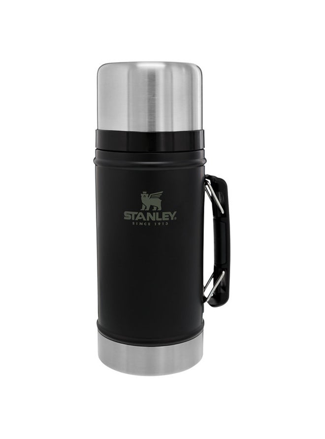 Stanley Classic Legendary Food Jar 0.94L / 1QT Matte Black â€“ BPA FREE Stainless Steel Food Thermos | Hot for 20 Hours | Leakproof Lid Doubles as Cup | Dishwasher Safe | Lifetime Warranty