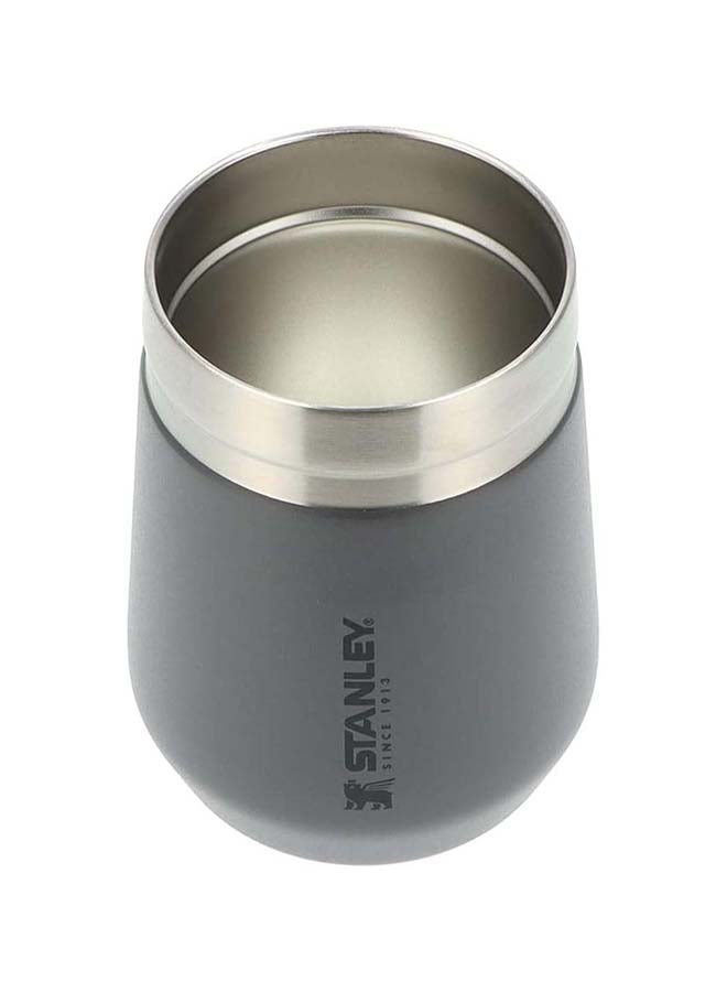 Stanley Stainless Steel GO Tumbler Charcoal, 10oz Stainless Steel Vacuum Insulated Wine Tumbler, 5 Hours Cold, 1.5 Hours Hot, and 20 Hours Iced