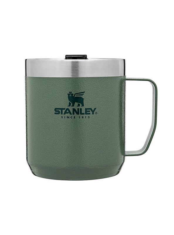 Stanley Classic Legendary Camp Mug 0.35L / 12 OZ Hammertone Green â€“ Vacuum insulated Tumbler | Stainless steel camp mug | BPA-free thermal cup |Dishwasher safe | Single server brewer compatible