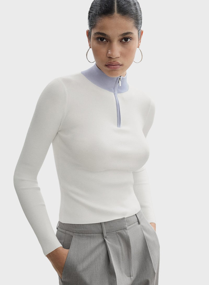 Zip Neck Jumper