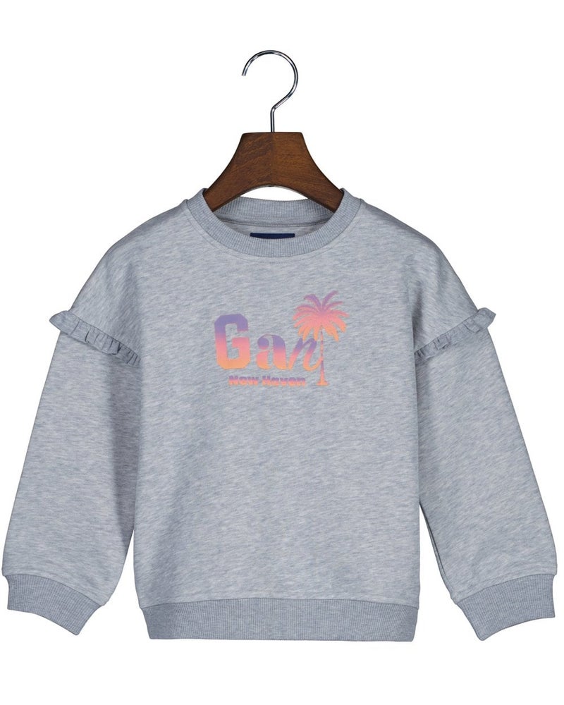 Gant Girls Gant Palm Print Sweater