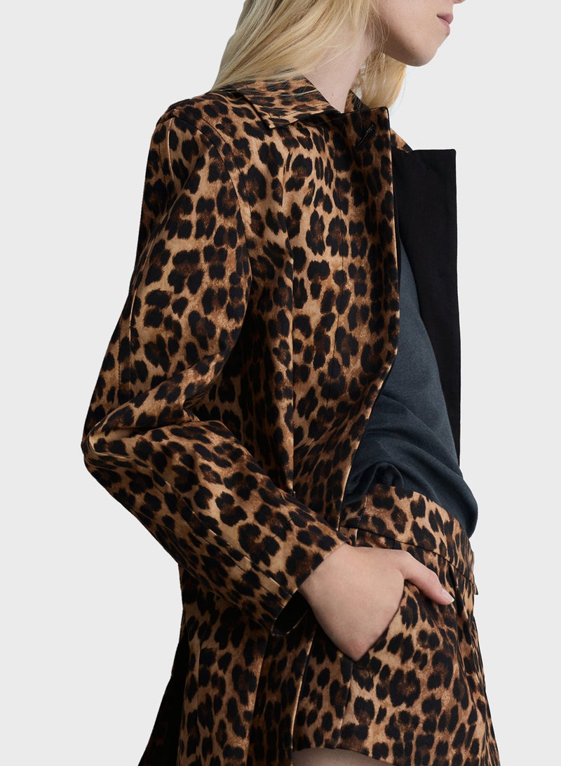 Leopard Straight Coat