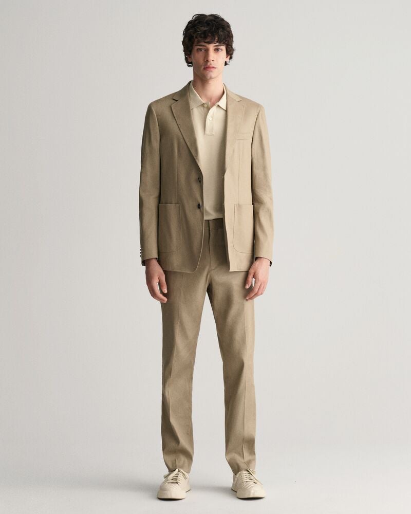 Gant Slim Fit Cotton Linen Suit Blazer