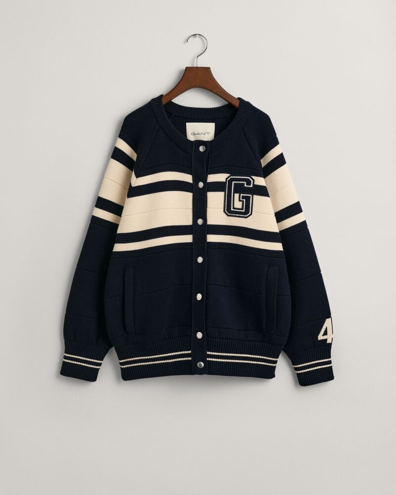 Knitted GANT Varsity Cardigan